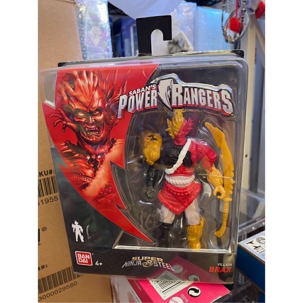POWER RANGERS SUPER NINJA STEEL VILLAIN BRAX FIGURE 43949 2018 New in Box
